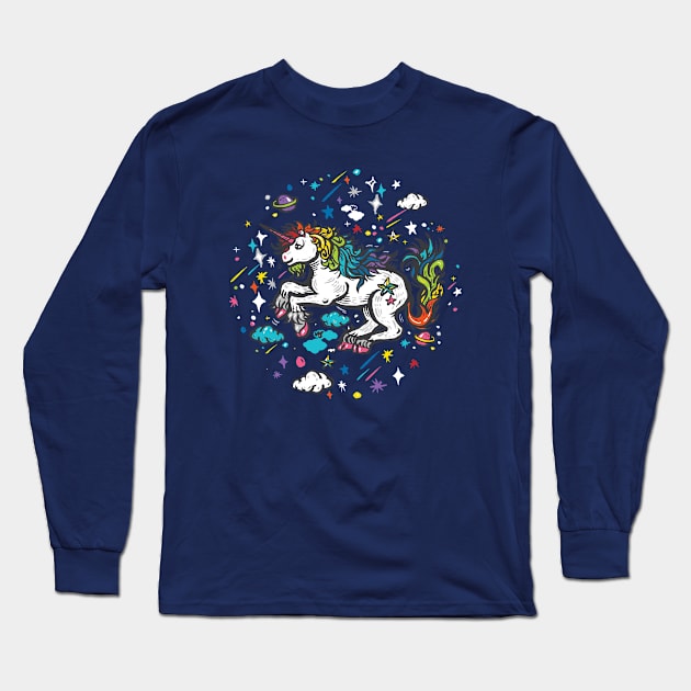 The Unicorn Long Sleeve T-Shirt by nokhookdesign